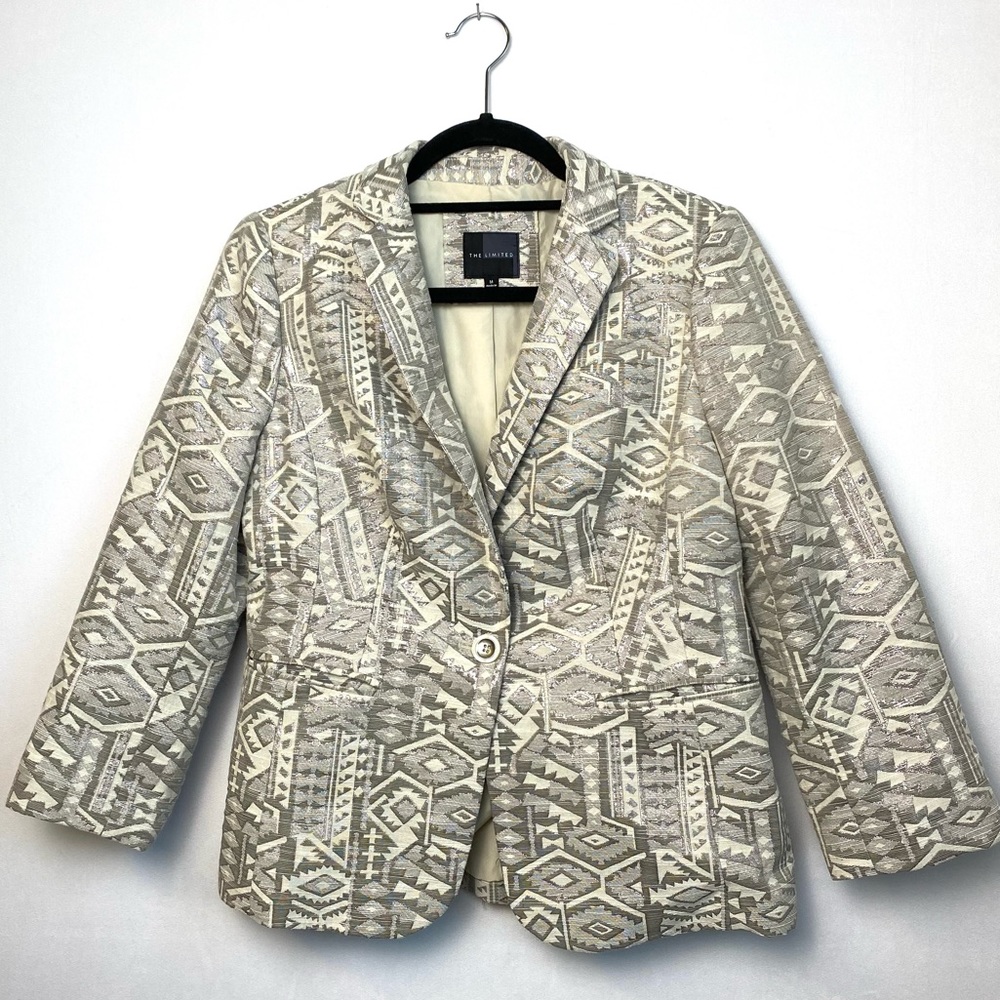 The Limited Aztec print blazer